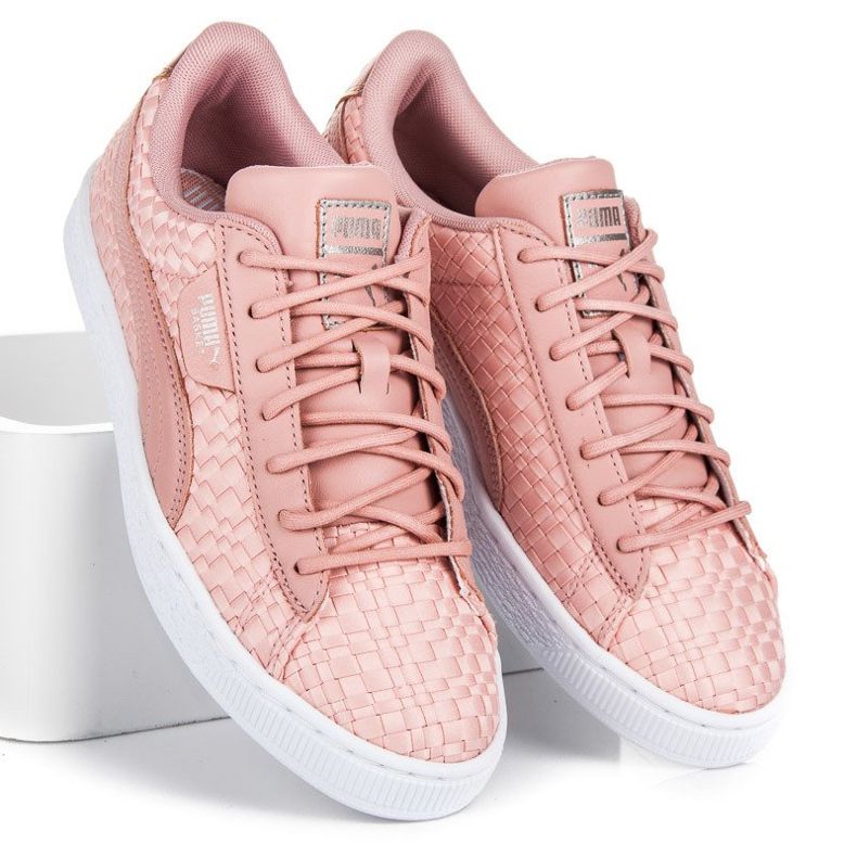 Puma Basket Satin Ep WN`S różowe 1