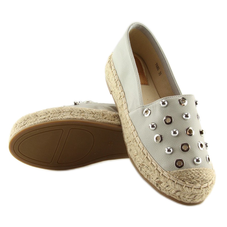 Espadryle damskie szare 7680 Grey 2