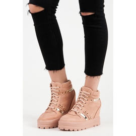 Bestelle Sneakersy na platformie różowe 1