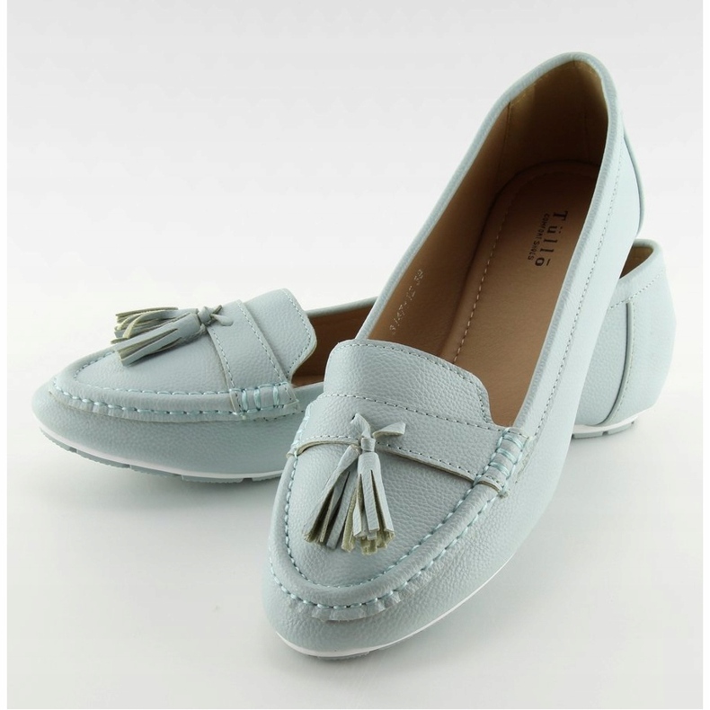 Mokasyny damskie niebieskie 3147 L.Blue 1