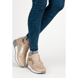 Kylie Modne Trampki Na Platformie żółte 2