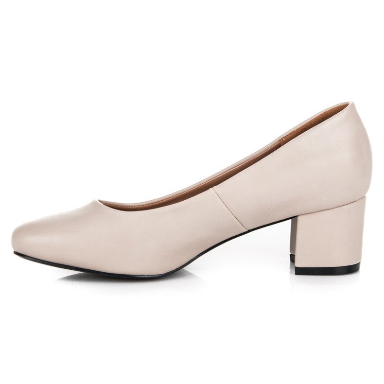 Czółenka na niskim obcasie vices brązowe 1