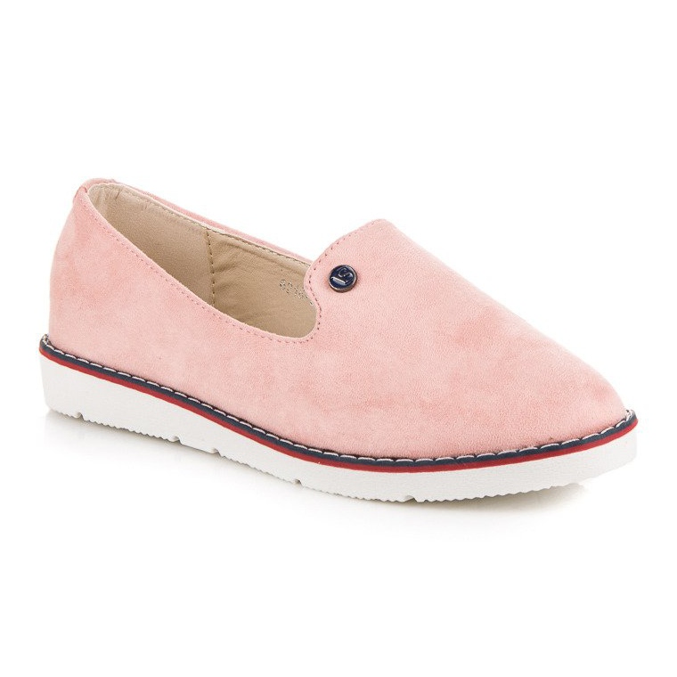 Różowe zamszowe lordsy vices 1