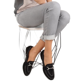 Mokasyny damskie czarne G241 Black 2