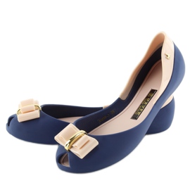 Balerinki meliski granatowe NAVY/D.BEIGE 1