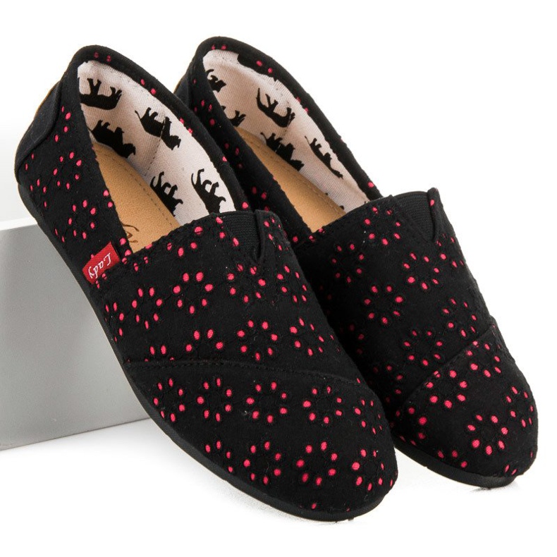 L. Day Wsuwane Espadryle czarne 2