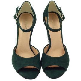 Sandały czółenka ESPINTO 246 zielone czerwone 4