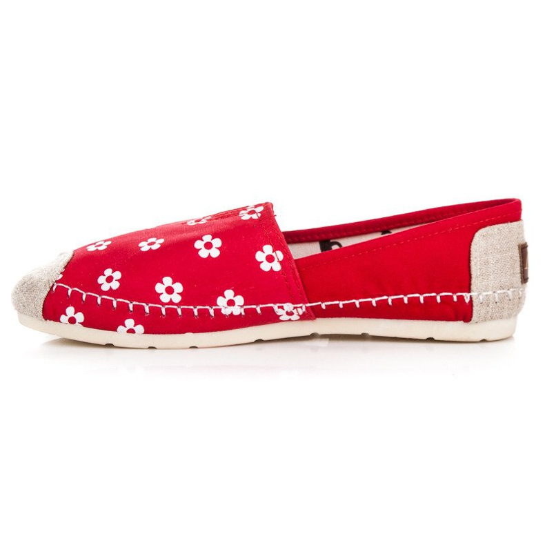 L. Day Czerwone Espadryle W Kwiaty 1