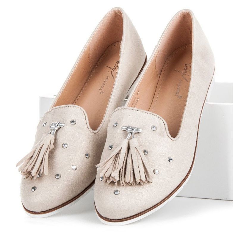 Sergio Todzi Zamszowe lordsy z frędzlami brązowe 1