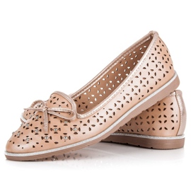 Sergio Todzi Ażurowe mokasyny brązowe 2