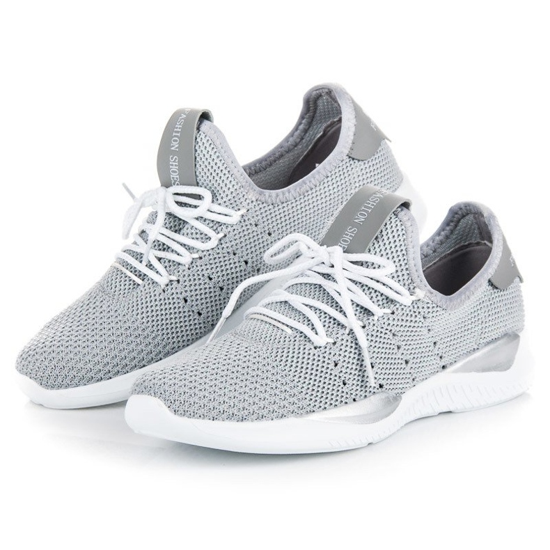 Szare wsuwane trampki 2