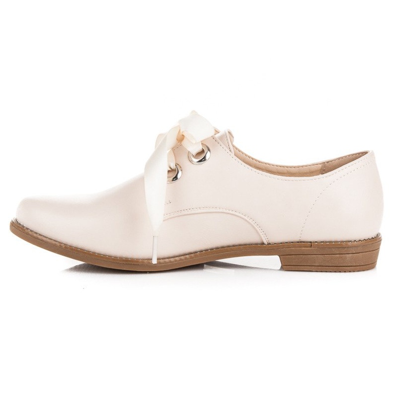 Anesia Paris Półbuty wiązane wstążką czarne brązowe 1