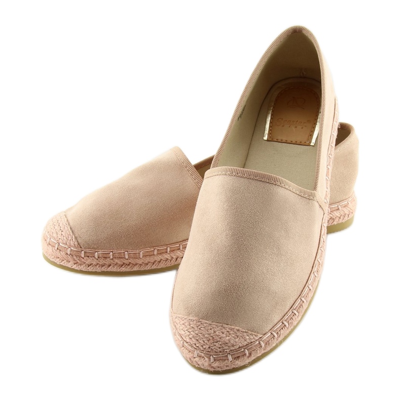 Espadryle full colour różowe BB17P pink 1