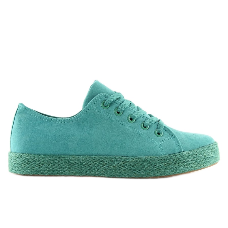 Espadryle full colour turkusowe K1830201 Azul zielone 2