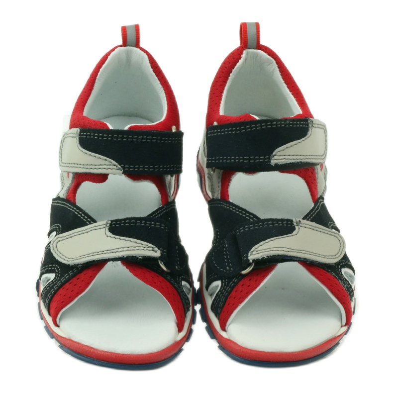 Sandałki na rzepy Bartek 16187 szare 4