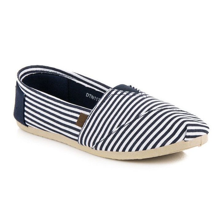 McKey Wygodne espadryle w paski niebieskie 2