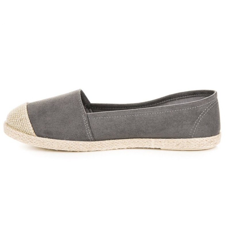 McKey Szare zamszowe espadryle 1