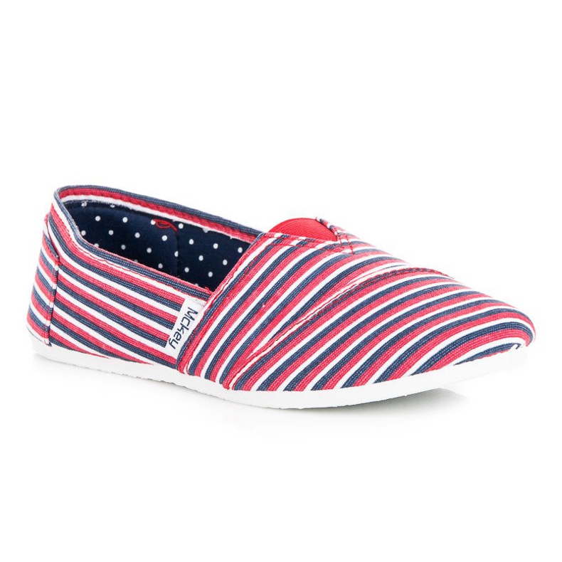 McKey Slipony w prążki czerwone 1