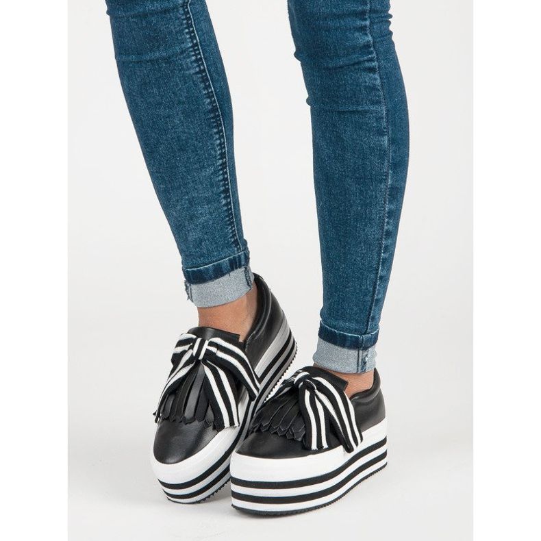 Modne trampki vices czarne 1