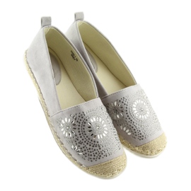 Espadryle zdobione szare 5599-1 Grey 2