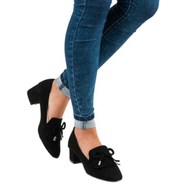 Mokasyny Na Słupku czarne 1