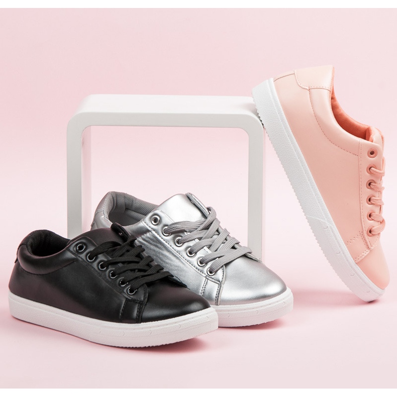 Srebrne Trampki Z Frędzlami szare 1