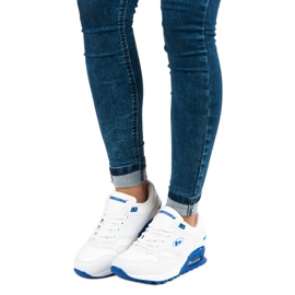 Hasby Białe wiązane buty sportowe 1