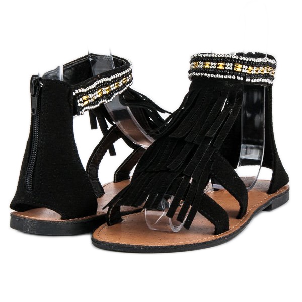 Evento Czarne Sandały Boho 2