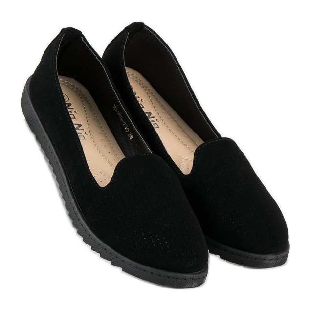 Nio Nio Czarne ażurowe lordsy 1