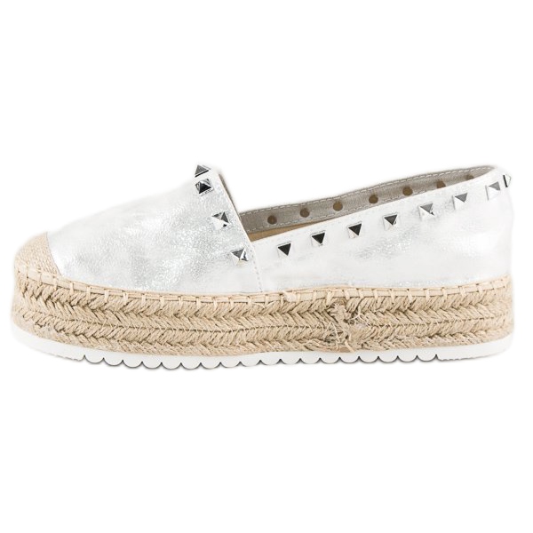 Forever Folie Espadryle na platformie szare 1