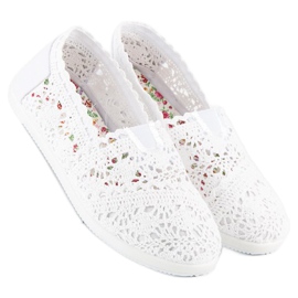 Marquiz Białe koronkowe trampki 2