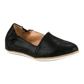 Filippo Czarne Baleriny Ze Wzorem 1