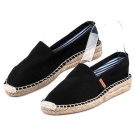 McKey Wygodne czarne espadryle 2