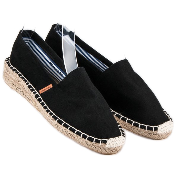 McKey Wygodne czarne espadryle 1