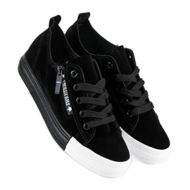 Seastar Zamszowe czarne trampki 1