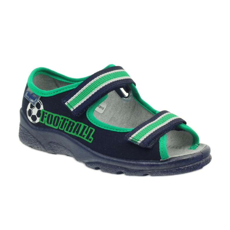 Sandałki chłopięce Befado 969x078 granatowe zielone 1