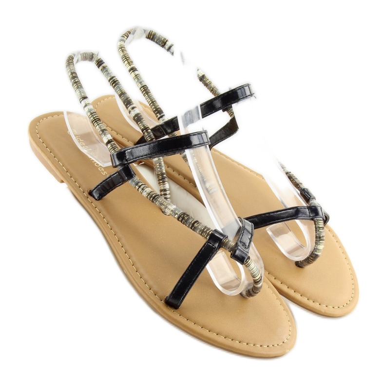 Sandałki japonki czarne 5130 black 2