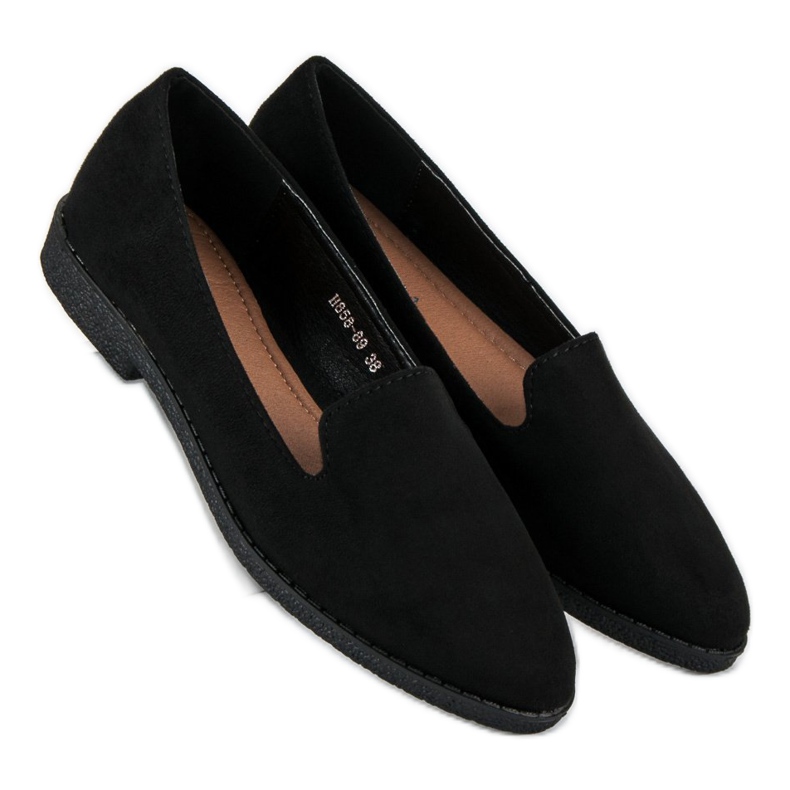 Czarne zamszowe lordsy 1