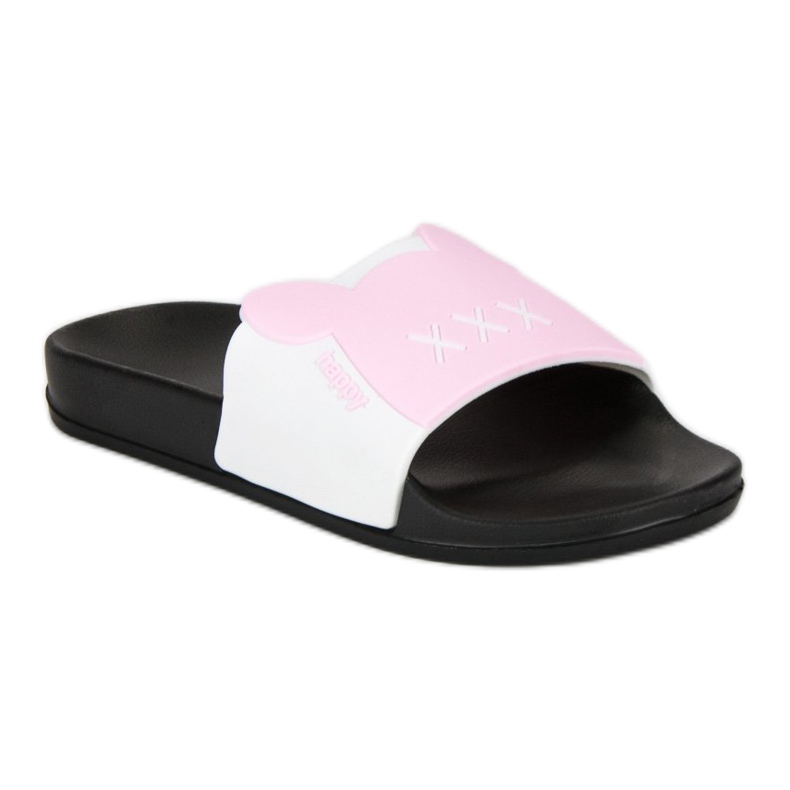 Modne Klapki VICES białe 1