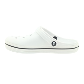 American Club Kroksy clogsy klapki sandały białe 2