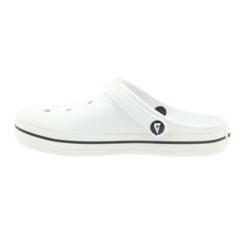 American Club Kroksy clogsy klapki sandały białe 2