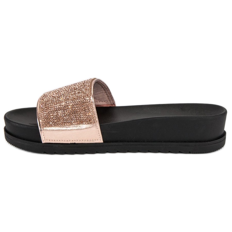 Stylowe różowe klapki 1