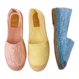 Seastar Żółte koronkowe espadryle 1