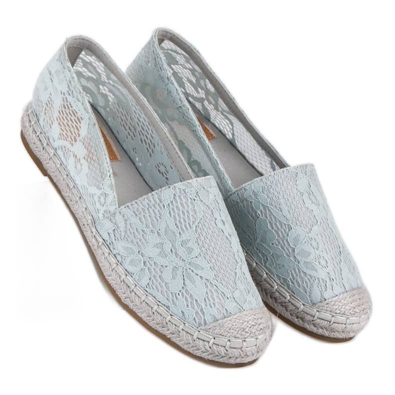 Seastar Szare Koronkowe Espadryle 2