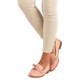 SDS Różowe Mokasyny Z Frędzlami 2