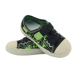 Trampki czarne Befado 429x005 zielone 3