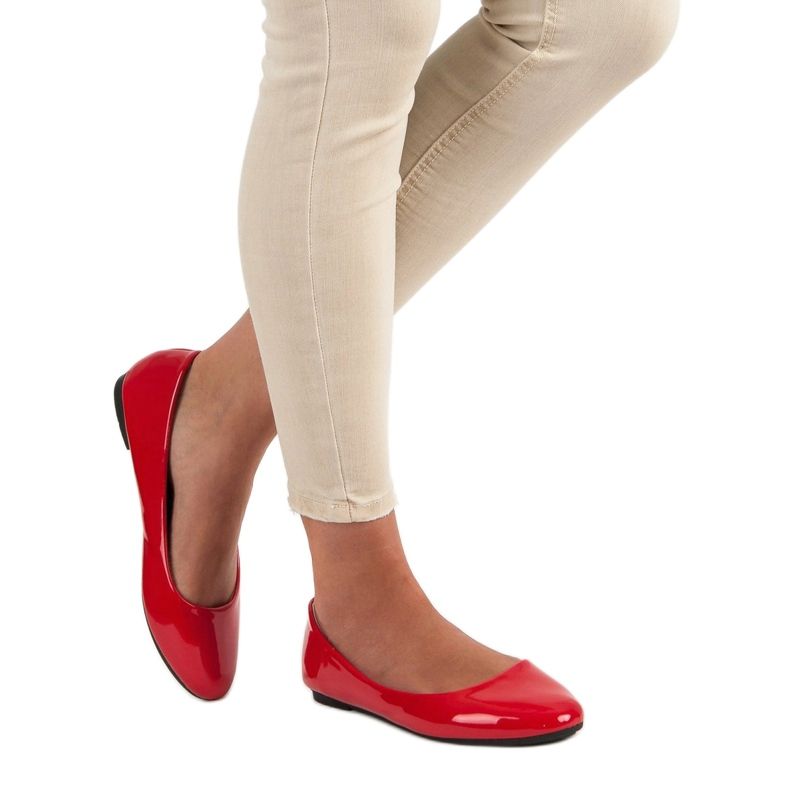 Diamantique Lakierowane Baleriny czerwone 2