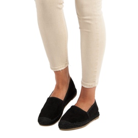 Nio Nio Czarne zamszowe espadryle 1