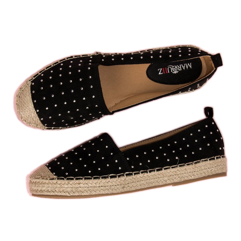 Marquiz Czarne zamszowe espadryle 1