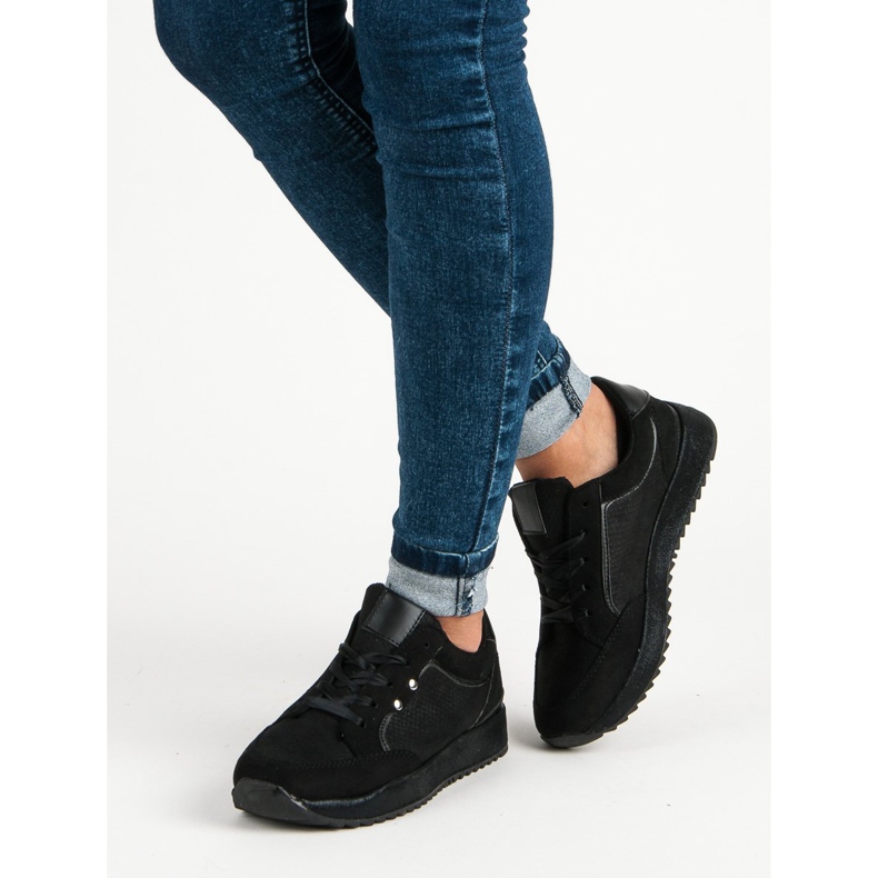 Mckeylor Czarne Wiązane Obuwie Sportowe 2